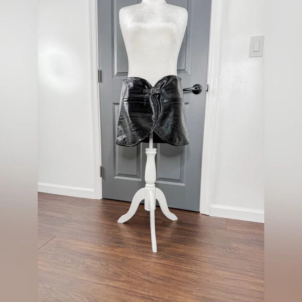 COURRÈGES Black Ellipse Miniskirt - Picture 3 of 8